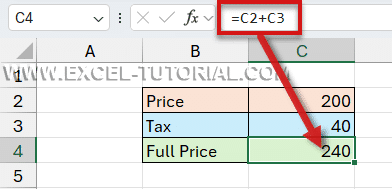 Formula using references