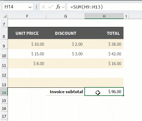 Move a formula doesn't extend the range of cells