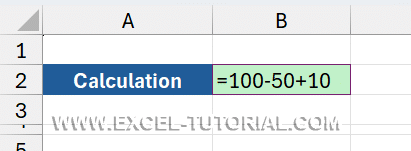 Question result of the calculation