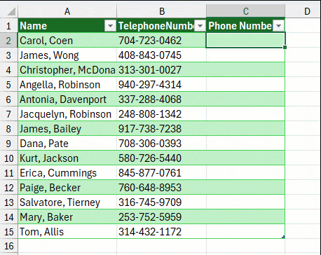 Format phone number Format phone number