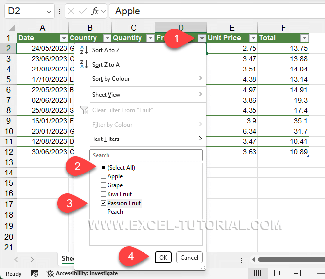 How to filter on a single value from the headers