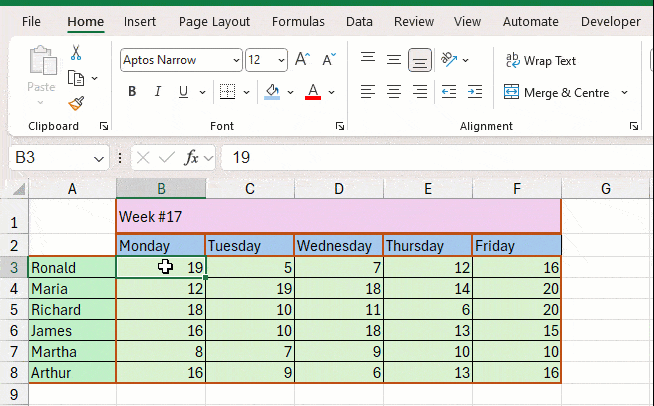 Merge and center text Merge and center text