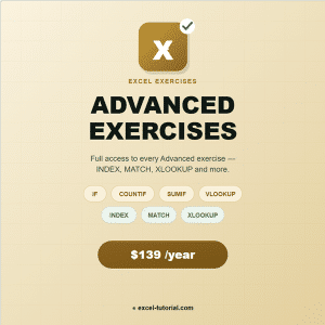 Excel exercises advanced yearly