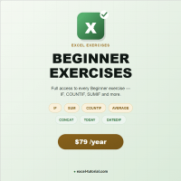 Excel exercises beginner annual