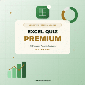 Quiz Excel premium