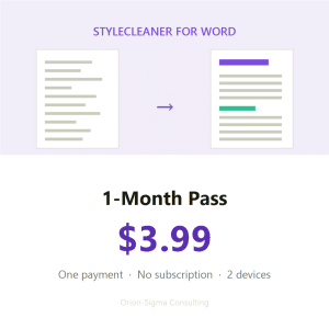 StyleCleaner 1month 3.99