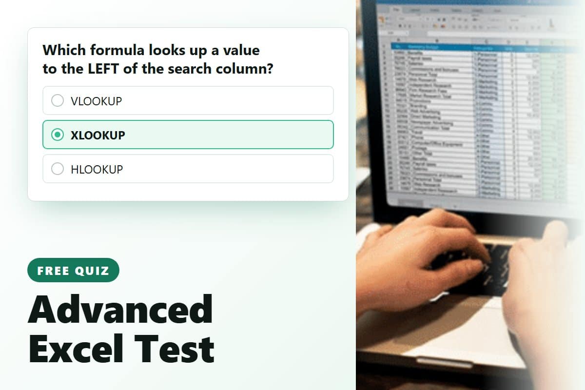 cover excel advanced test