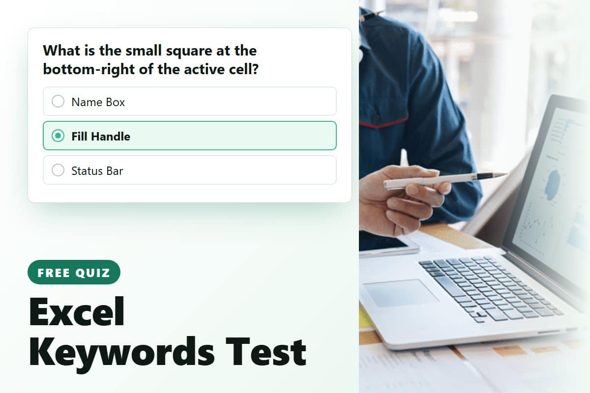 cover test excel keywords