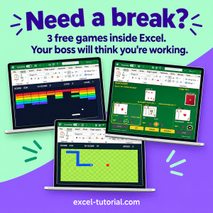 Free Excel Games